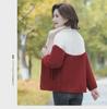 Women's Fashionable Granular Fleece Coat - Autumn/Winter, Thick Velvet, Lambskin Imitation, for Middle-aged & Elderly