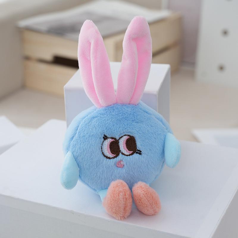 Adorable Plush Bunny Toy Soft And Cute Stuffed Animal With Heart In Pink Blue White Purple