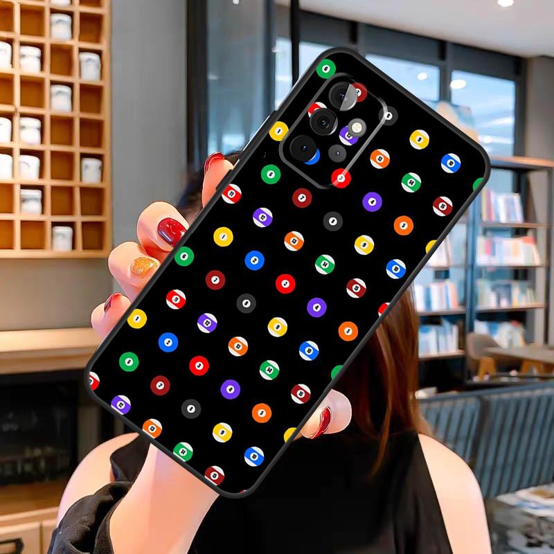 Billiards Snooker 8 Ball Case For Samsung Galaxy A33 A06 A05 A16 A26 A36 A56 A32 A52 A15 A53 A13 A34 A54 A14 A35 A55