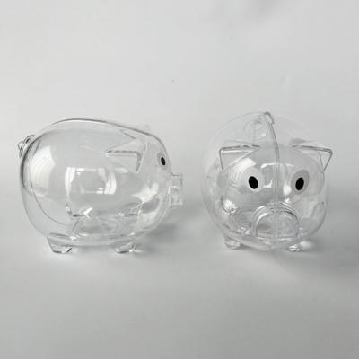 Yousheng Cartoon Piggy Bank Transparent Plastic Money Box Large Capacity Coin Cash Container Kids Adults Money Saving Case Storage Jar Decoration