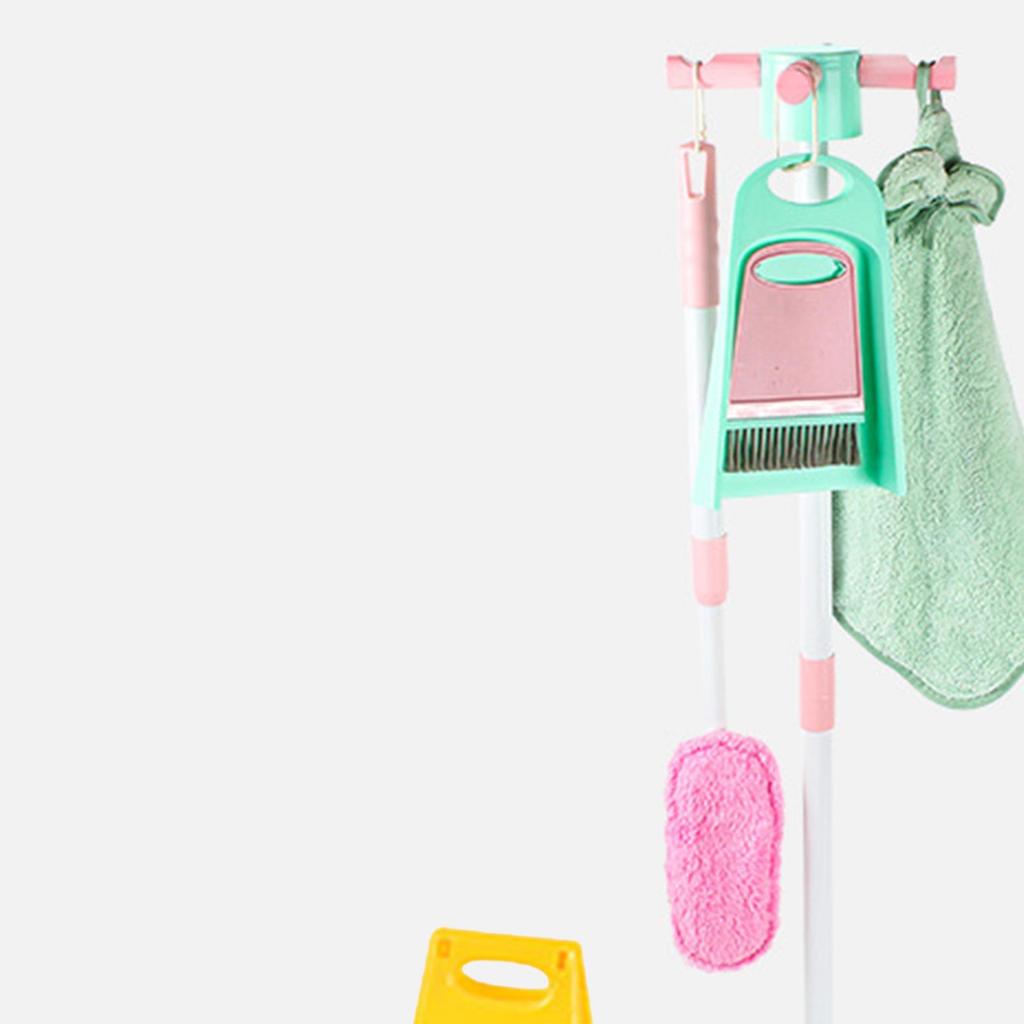 Kids Cleaning Set Enlightenment Detachable Broom Hanging Stand for Games Household Boys and Girls Children