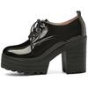 Schnürpumps Schuhe Frau Plateau Punk High Heels Weiblich Sexy Schwarz Weiß Beige Damen Absatzschuhe Runde Zehenpartie Partyschuhe Damen