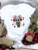 Lovely Merry Christmas Funny Trend T Shirt Women Short-Sleeved Print Tee Shirt Female Trend Clothing Women Casual Graphic Tee