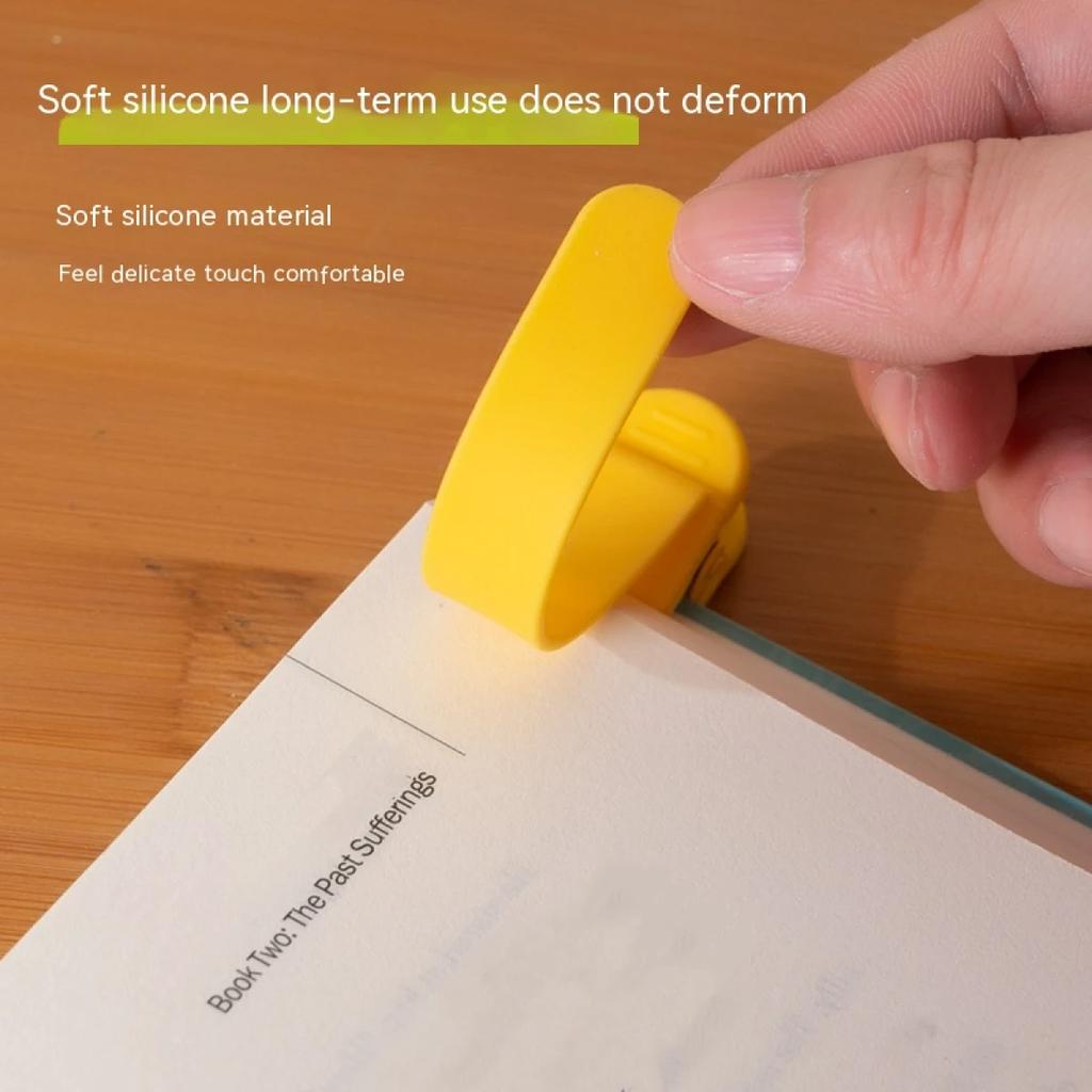 1/3PCS Automatic Page Recording Silicone Bookmark | Reusable Easy-to-Insert