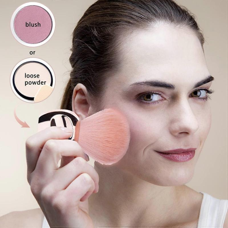 2 pcs soft nail art dust removal powder, soft nail dust cleaning brush