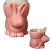 Durable Ceramic Rabbit Egg Holder Creative Bunny Egg Cup Holder Bunny Egg Cup  Spring Home Parties