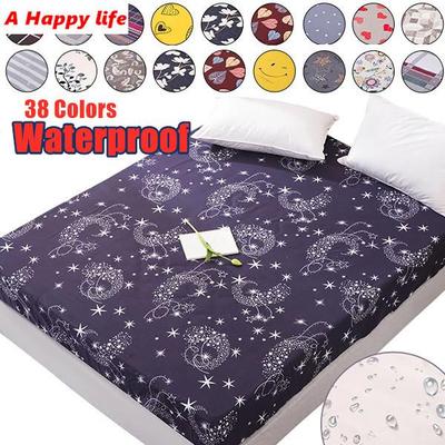 Αδιάβροχο μαξιλαράκι στρώματος προστατευτικό κάλυμμα στρώματος Εφαρμοσμένο σεντόνι Ξεχωριστό κλινοσκεπάσματα νερού με ελαστικό καουτσούκ Χωρίς μαξιλαροθήκη