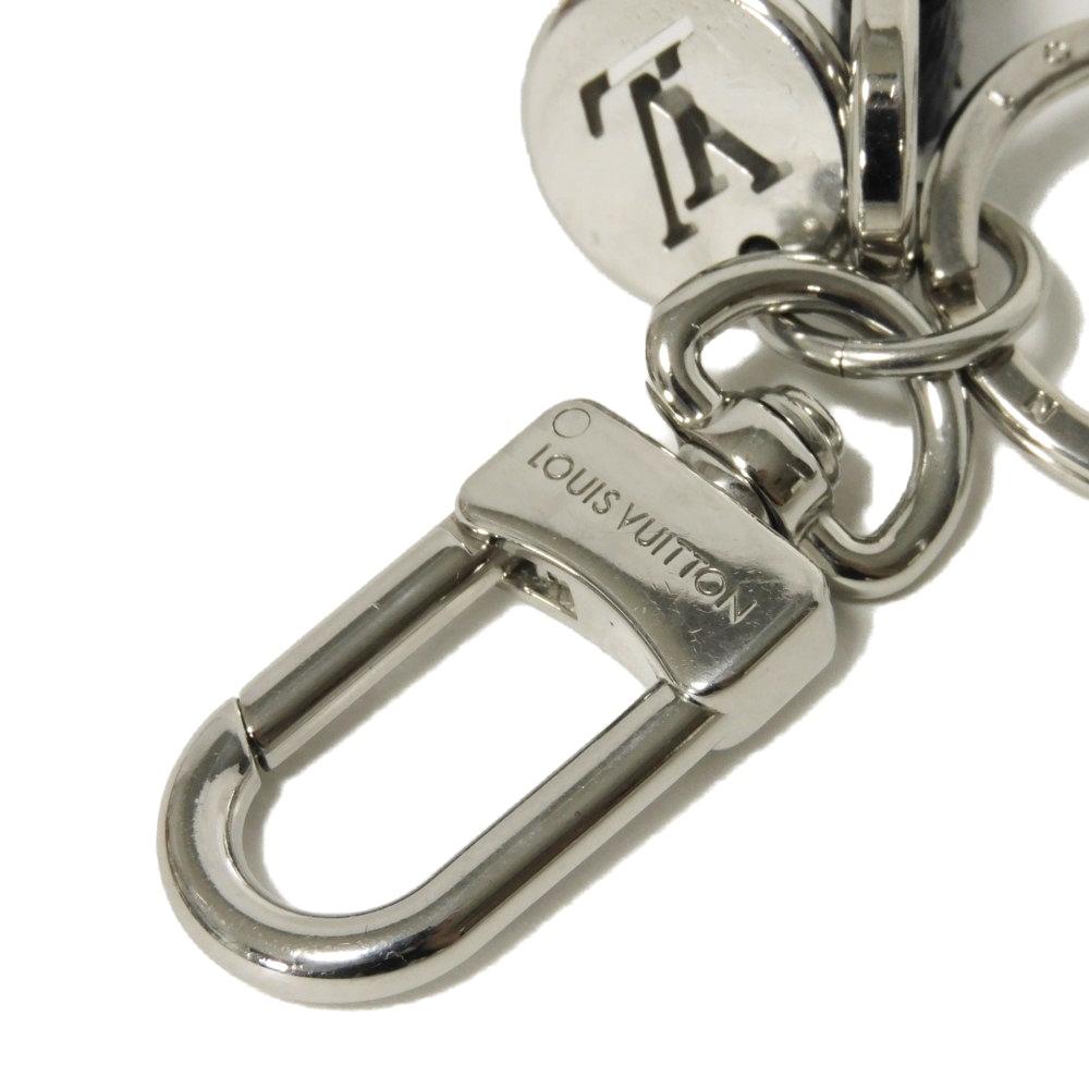 Used 12564 Porte Cle Dragone M82379 7950 Current LV logo key ring bag charm Monogram Eclipse White Men's from Japan