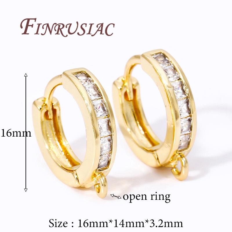 

Earring Fixtures 18K Gold Plated Earwires Fasteners Luxury Earrings Hook Clasp Accessories For Earrings DIY Women s Jewelry 1 pair
