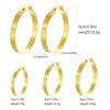 Earrings Geometric C-shaped Inlay Copper Copper Material Plated 18k Gold INS Style Temperament Earrings Design Sense Niche Niche Style