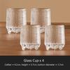 Transparent Glass Three Legged Cup Creative Small Capacity Baijiu Cup Foreign Wine Cup Tea Cups Irregular Drinking Utensils