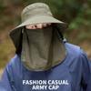 Quick Drying Fisherman's Hat Removable Face Mask Hat Fashion Male Sun Hats  Unisex