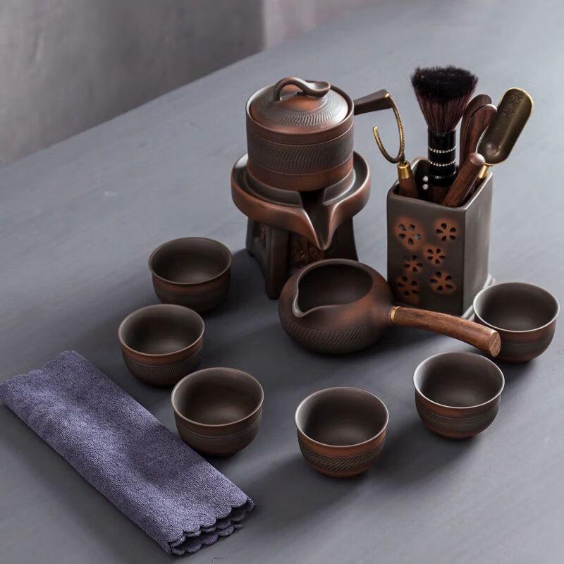 Qianyu Japanese Style Purple Clay Automatic Tea Set