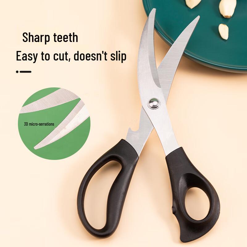 Stainless Steel BBQ Tongs and Meat Scissors Set