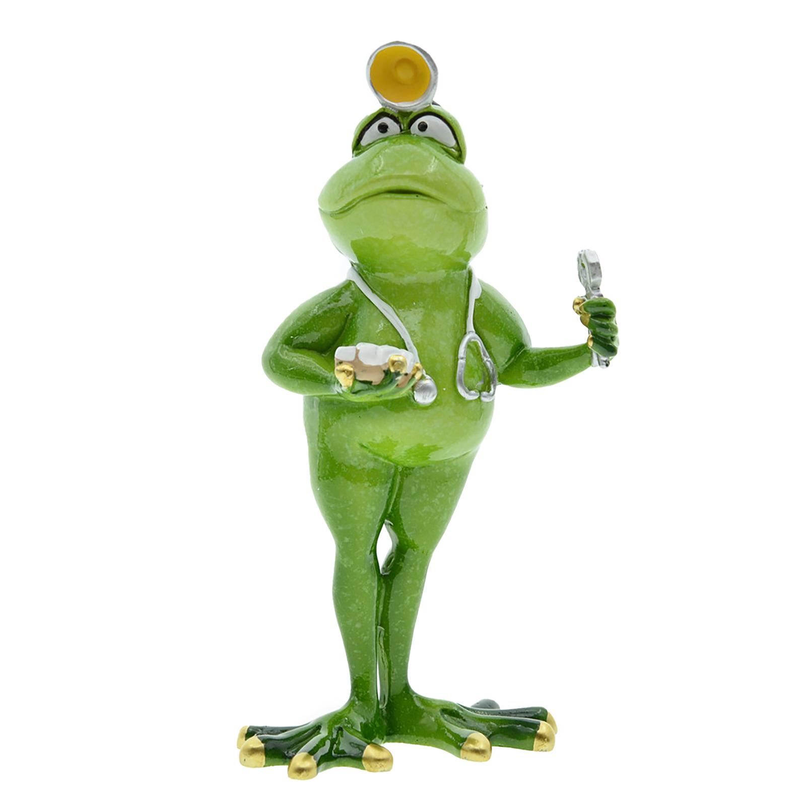 

Смолы Лягушки Статуэтка Миниатюрная Смешной Шеф-повар Стоматолог Ковбой Лягушки Скульптура Украшение для Гостиной Дома и Офиса Декоры D