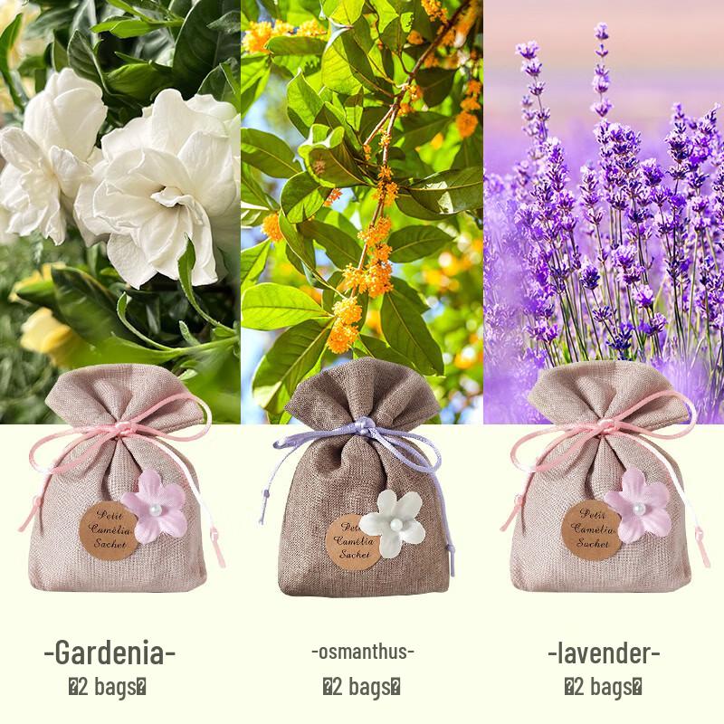 Long-lasting Gardenia Wardrobe Fragrance Sachets (6-Pack)