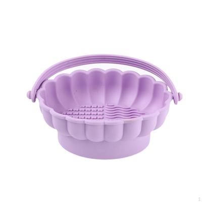 Make-up-Pinselreiniger-Schale Kosmetikpinsel Reinigungs werkzeug Trockenhalter Faltbarer Organizer für