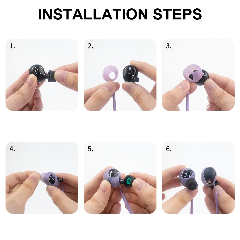 Anti-Fall Kopfhörer Nackenseil Anti-Rutsch Ohrhörerhalterung Bequem zu Tragen Einfach zu Benutzen Ohrhörerkabel für Yoga Joggen Tanzen