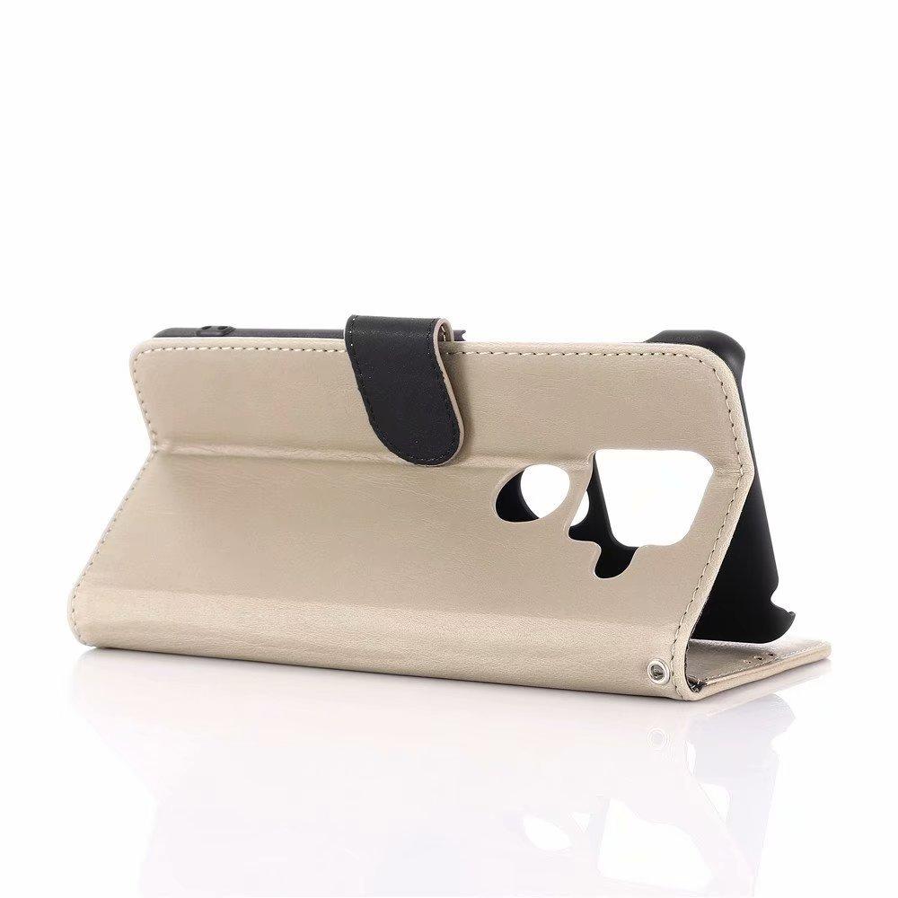 Sharp SENSE4 plus mobile phone leather case Zero 5G solid color retro Crazy Horse pattern card wallet case