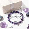 Cadeaux Festifs Bracelet Perles Améthyste Sodalite Pierre Naturelle Guérison Bijoux Mode Pour Hommes Femmes Usage Quotidien Cadeau