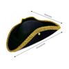 Colorful Rhinestones Pirate Hat Adjustable Unisex Caribbeans Hat Festival Hat for Adults and Teens