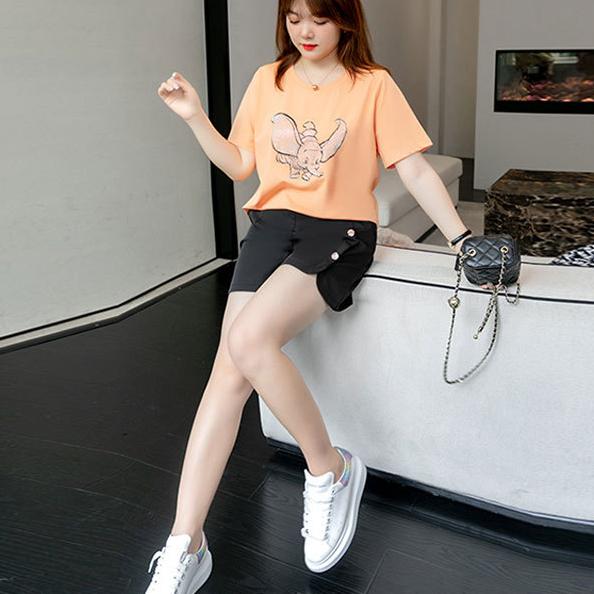 Summer Women's Irregular Design High Waist Shorts Pants Plus Size Shorts