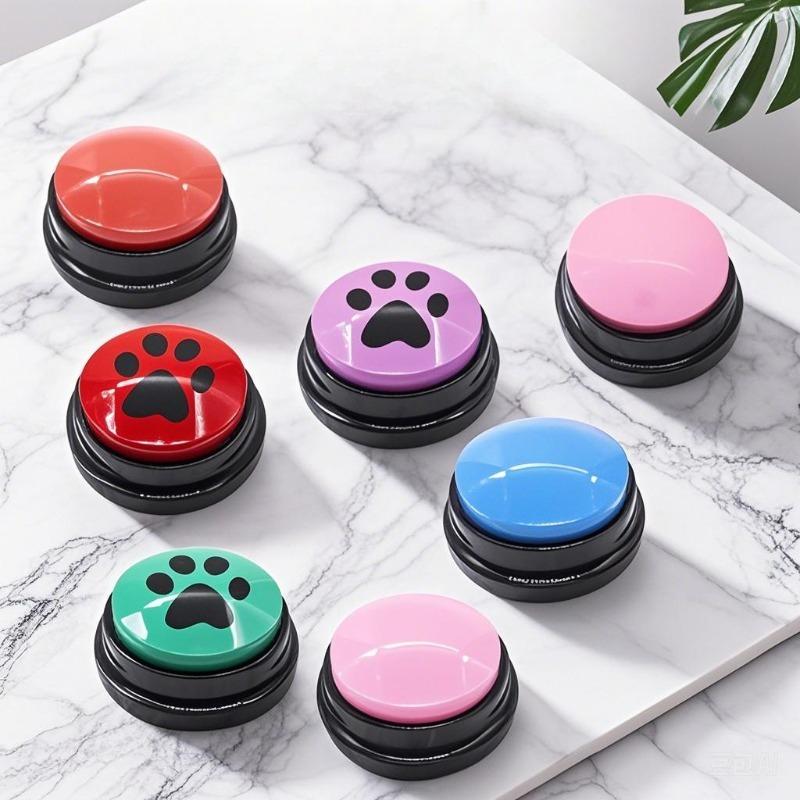 Plastic Communication Button Dog Sound Box Talking Toy Recordable Squeeze Box Interactive Voice Button For Pet Training