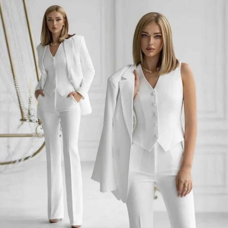 2025 Women's European-American Style Fashion Business Suit, Three-piece Set
