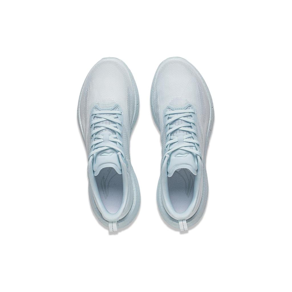 New LiNing Super Light 21 Cushioned Slip Resistant Abrasion Resistant Breathable Low Top Casual Running Shoes Women's Blue ARBU002-3