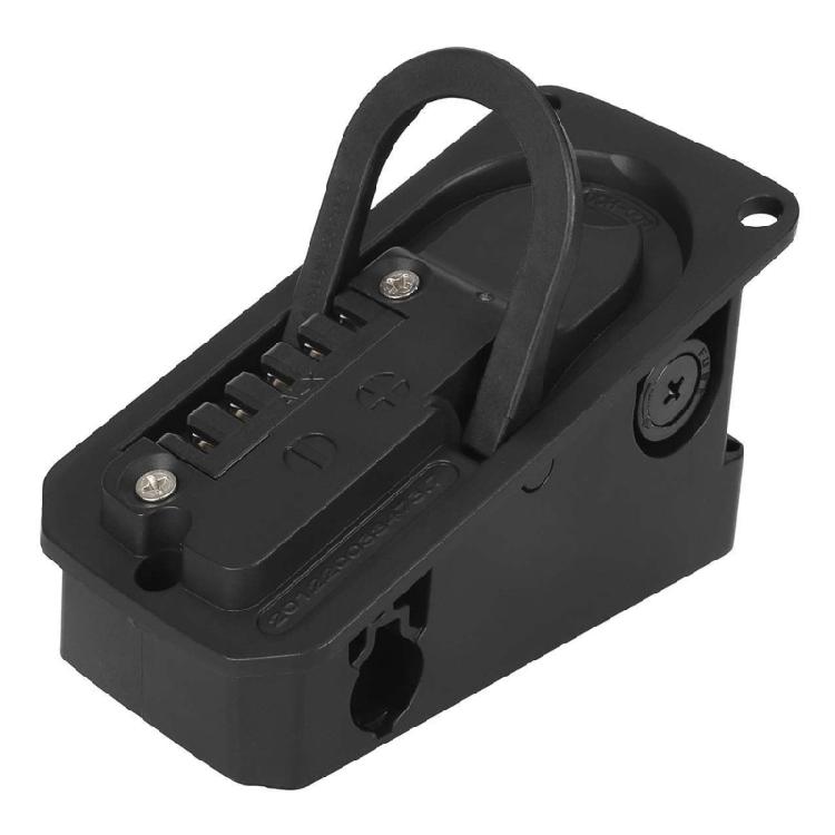 Electric Bike Battery Case Lock with Key Bike Battery Lock Connection Board Cover Charging Port Part Easy To Install