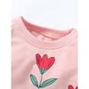 Children's Clothing Girls' Dress Spring and Autum 2023 New Pink Flower Knitted Skirt Baby Girl Princess Skirt