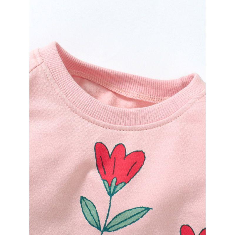 Children's Clothing Girls' Dress Spring and Autum 2023 New Pink Flower Knitted Skirt Baby Girl Princess Skirt
