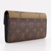 Louis Vuitton Portefeiulle Sarah Purse M80726 Monogram Giant Reverse Brown Monogram Canvas Unisex Used