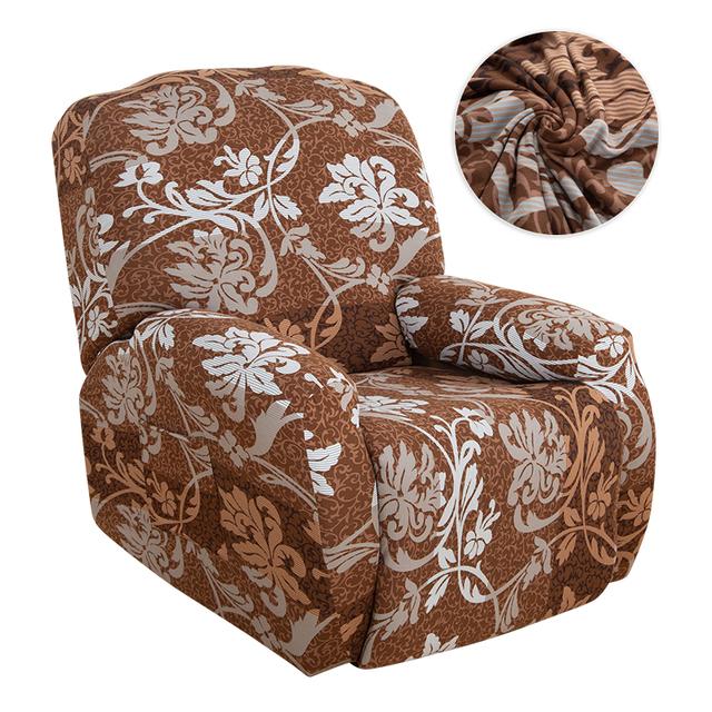 Bedruckter Liegesofabezug, Stretch, rutschfest, Sesselbezug für Wohnzimmer, waschbar, Relax-Lazy-Boy-Sofas, Schonbezüge, Heimdekoration 1 Seat