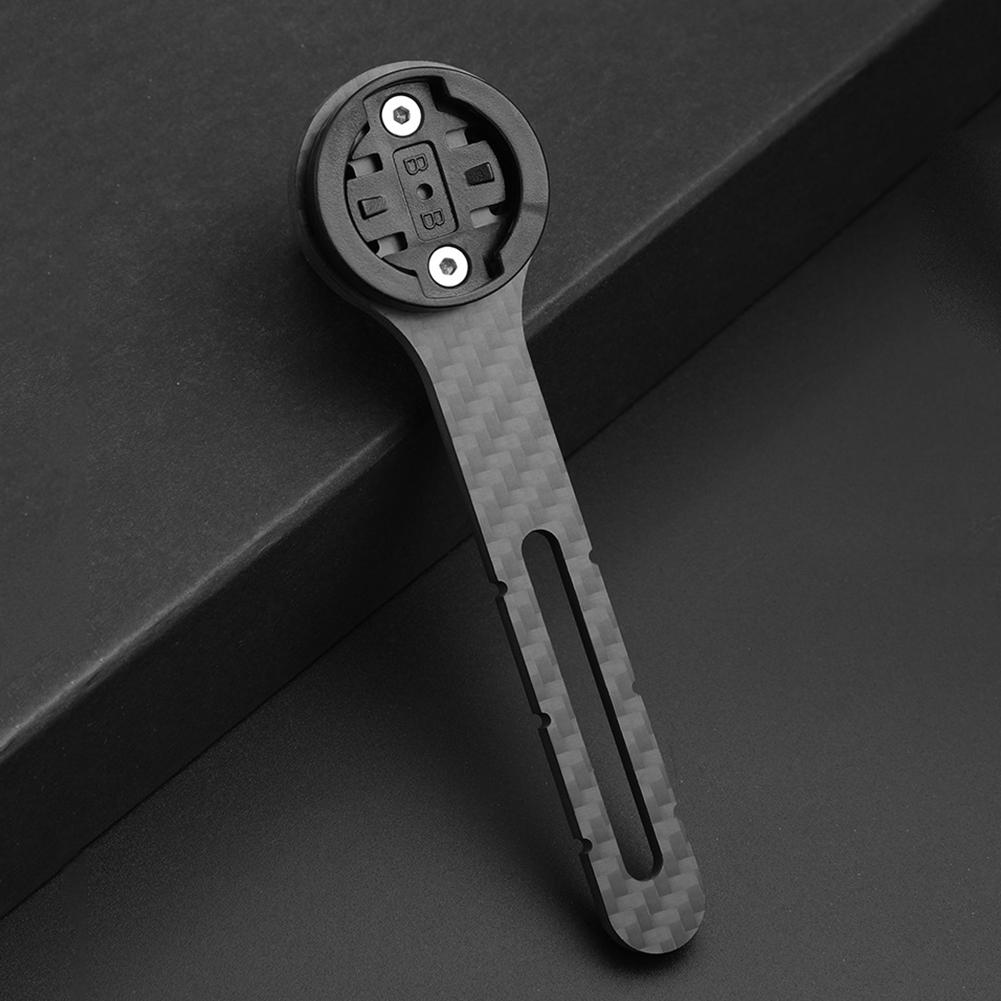Carbon Fiber Bike Stopwatch Mount Universal Road Bike Speedometer Mount Holder Bicycle Handlebar Computer Holder for Garmin