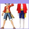 Bezauberndes One Piece Monkey D. Luffy New World Kostüm für Halloween und Cosplay