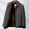 Versatile Lapel Jacket Men's Business Casual Jacket Autumn and Winter New Middle-aged and Elderly