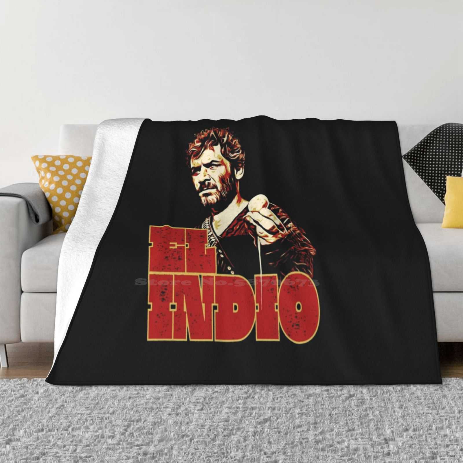 For A Few Dollars More El Indio Fashion Soft Warm Flannel Blanket El Indio For A Few Dollars More Gian Maria Volonte Clint 30x40in