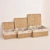 Household Rattan Woven Storage Box For Toys Snacks And Miscellaneous Items Desktop Cosmetic Storage Box