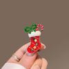 Sparkling Rhinestone Christmas Tree Brooch Faux Pearl Inlaid Fashion Holiday Pin for Scarf Bag Clothing Decor