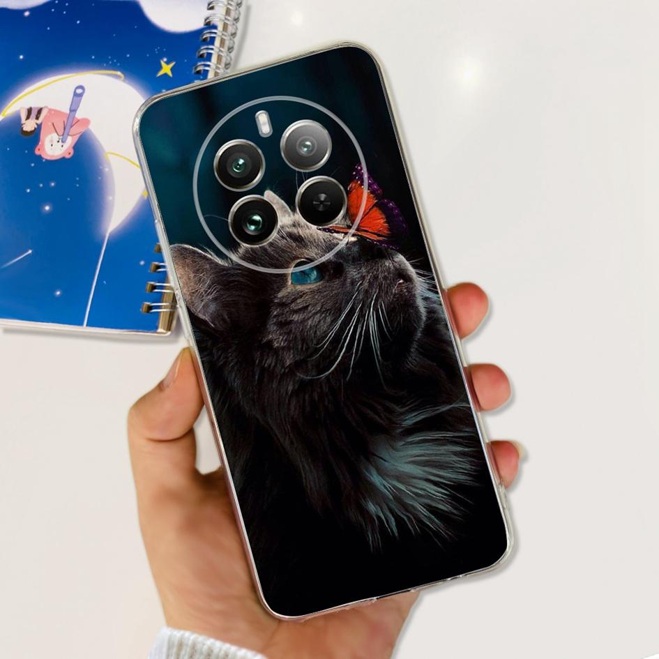 For Realme 12 Pro Plus Case Popular Flower Astronaut Soft Clear Silicone Phone Cover on Realme 12 Pro 5G 2024 Funda RMX3842 Case