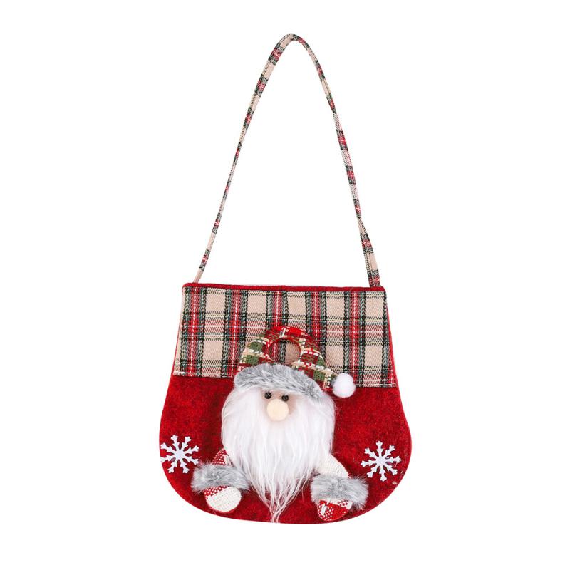 1/2PCS Candy Bag The Perfect Holiday Gift Christmas Christmas Decoration Supplies Trend Santa Claus Themed Bag Gift Bag