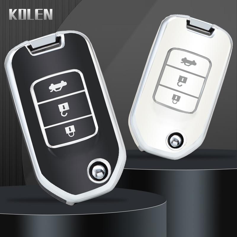 Moderne TPU Auto Klappschlüssel Hülle Cover Schale Fob Für Honda Civic Hrv Crv Xrv Cr-V Crider Odyssey Pilot Fit Freed Accord Zubehör