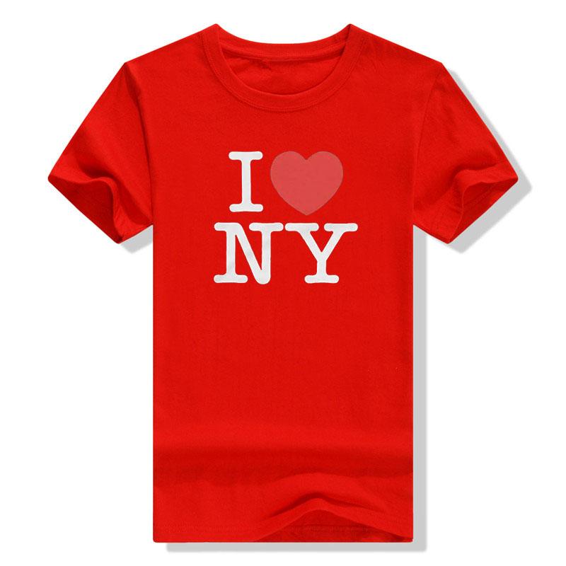 Ich liebe NY Damen Herren Unisex T-Shirt Tops Ich liebe New York T-Shirt Sprüche Zitat Buchstaben Bedruckte Outfits Streetwear Stil