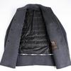 Doppelseitiger Herren-Woll-Kaschmir-Trenchcoat mit Daunenfutter