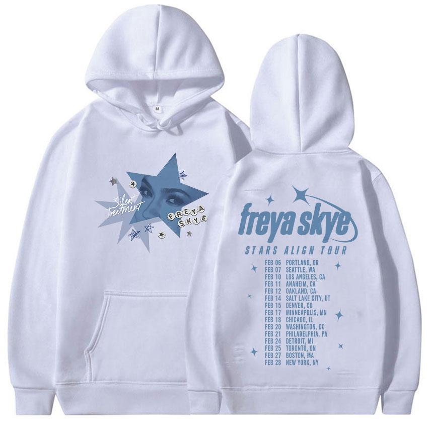 Freya Skye Stars Align Tour Hoodie Men Women Fashion High Quality Fashion Soft Sweatshirt Retro Oversized Long Sleeve Hoody