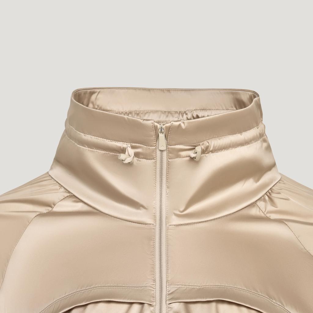 adidas Soft Lux Lightweight Woven Upf50+ Short Zip Loose Long Sleeve Sun Protection Top Women Tops KX0219