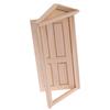1:12 Dollhouse Miniature Simulation Diy Wooden Spire Door Furniture Accessories