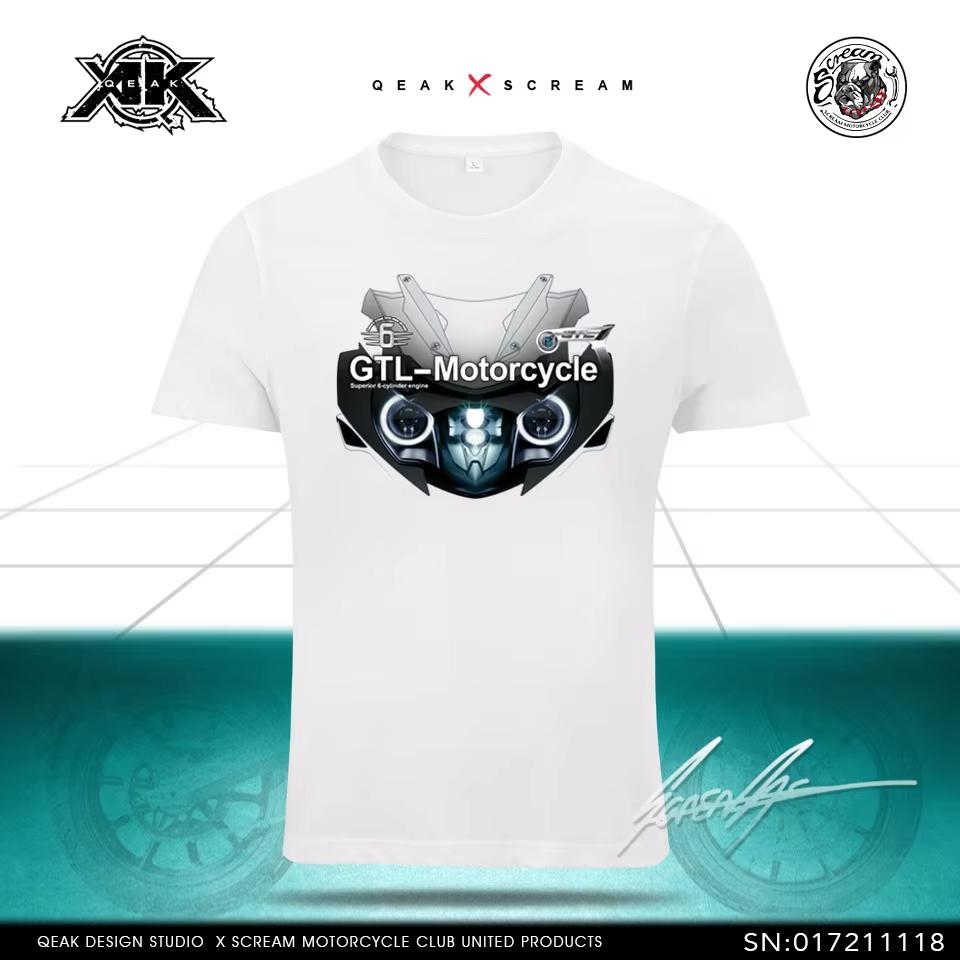 

Мотоцикл Шестицилиндровый K1600 GTL Туристический мотоцикл Мужская Весенне-летняя футболка с коротким рукавом Большого размера Футболка Высокое качество И 4XL