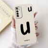For Realme X2 XT Lucky Initial Letter Phone Case For Realme XT X2 Soft Silicone Shockproof Cases